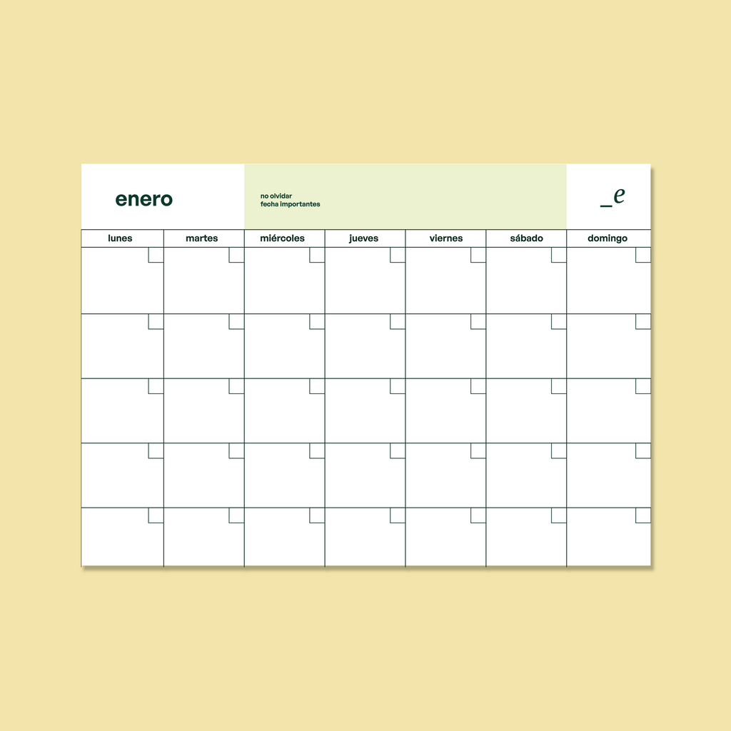 Calendario Mensual