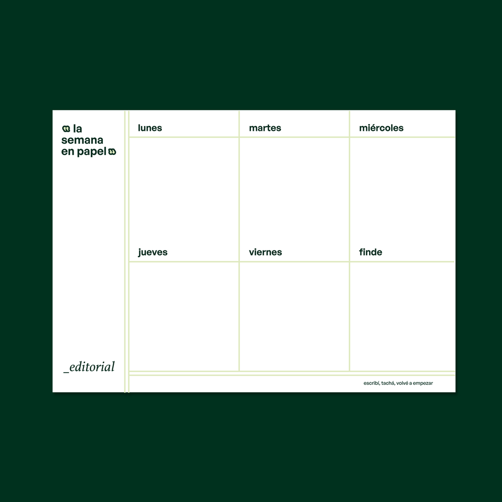 Planner semanal